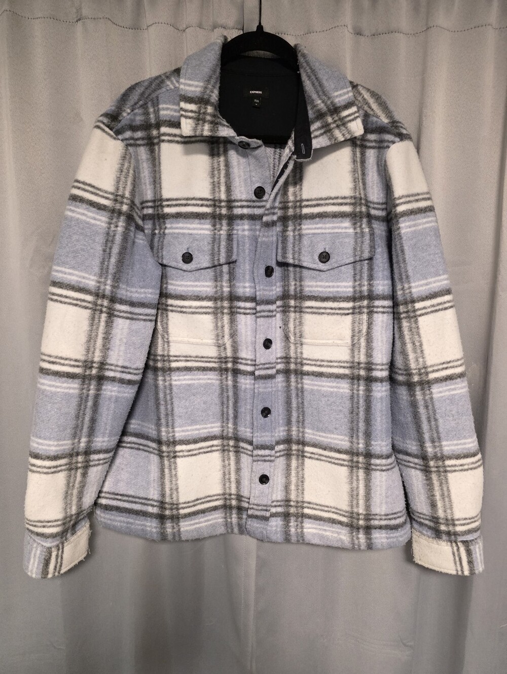 Express Flannel Jacket Men's XL Blue